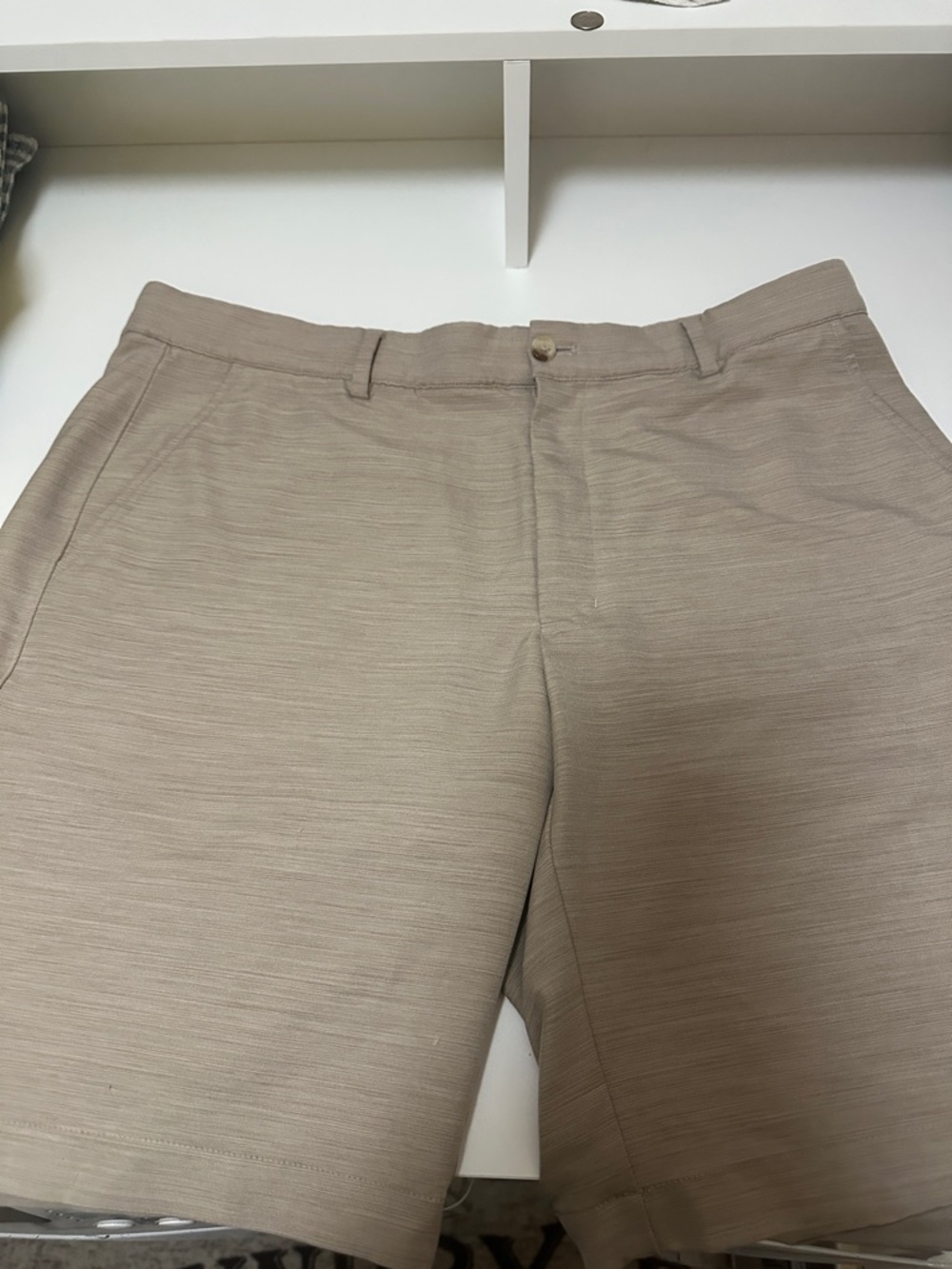 Greg Norman Collection Beige Men's Hybrid Shorts